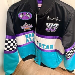 Mitchell & Ness NBA All-Star Kids Jacket - Black, Purple, and Teal